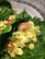 Raw Corn, Avocado and Tomatillo "Tacos" in Lettuce cups